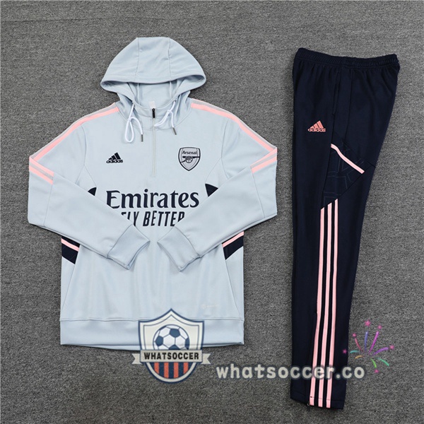 Arsenal Gray Hooded Jacket 2022-2023