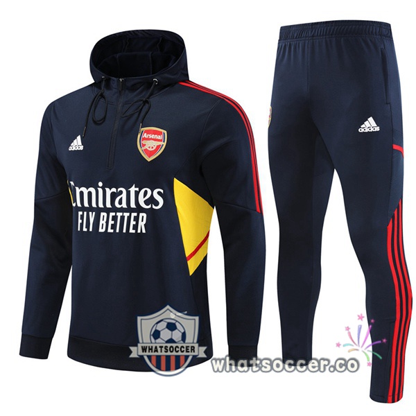 Arsenal Blue Royal Hooded Jacket 2022-2023