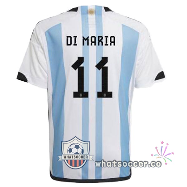 Argentina (DI MARIA 11) Home Soccer Jerseys Blue White 2022-2023