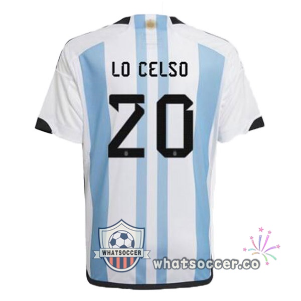 Argentina (MAC ALLISTER 20) Home Soccer Jerseys Blue White 2022-2023