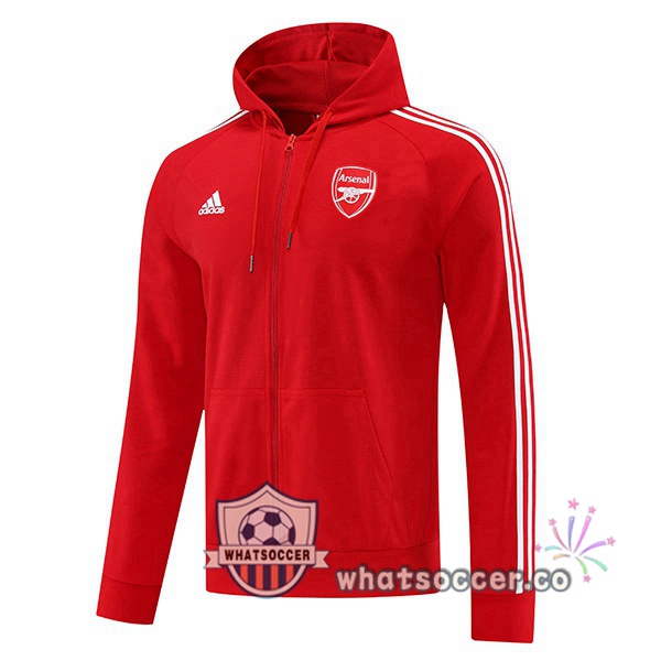 Arsenal Hooded Jacket Red 2022-2023