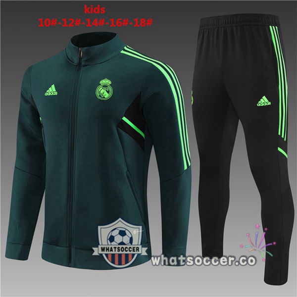 Real Madrid Kids Cyan Training Jacket 2022-2023