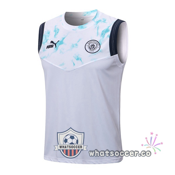 Manchester City White Soccer Vest 2022-2023
