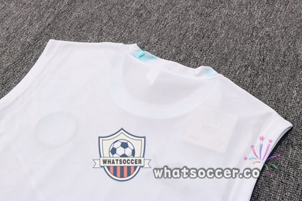 Manchester City + Shorts White Soccer Vest 2022-2023