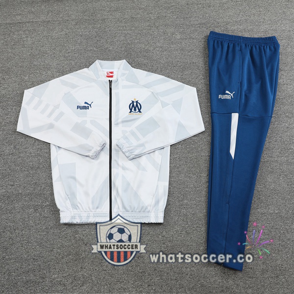 Olympique de Marseille White Training Jacket 2022-2023