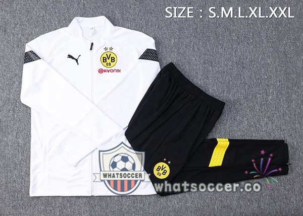 Dortmund BVB White Training Jacket 2022-2023