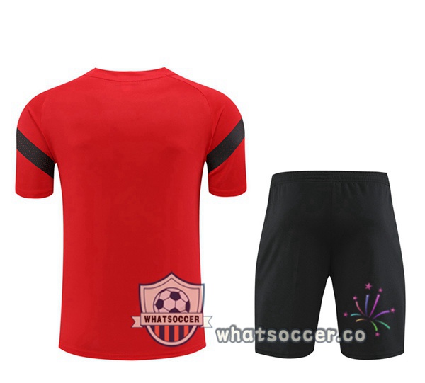 AC Milan Training T-Shirts+ Shorts Red 2022-2023