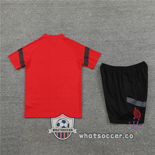 AC Milan Training T-Shirts+ Shorts Red 2022-2023