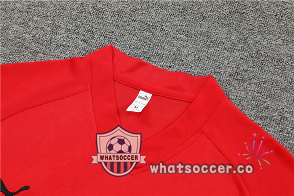 AC Milan Training T-Shirts+ Shorts Red 2022-2023