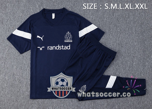 Olympique de Marseille Training T-Shirts+ Pants Blue Royal 2022-2023