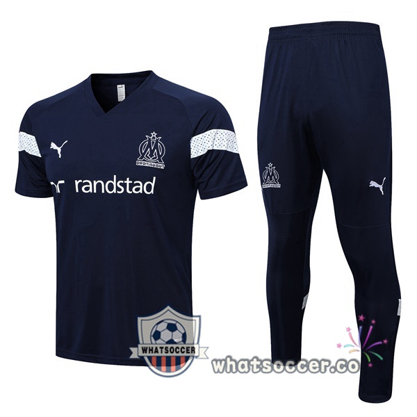 Olympique de Marseille Training T-Shirts+ Pants Blue Royal 2022-2023