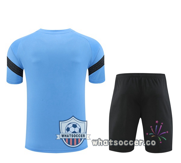 Olympique de Marseille Training T-Shirts+ Shorts Blue 2022-2023