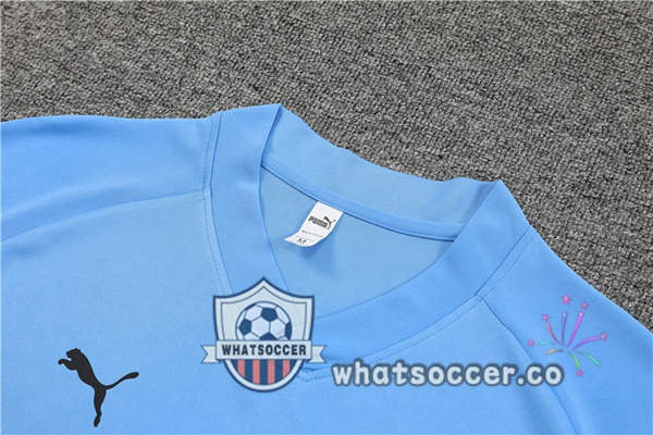 Olympique de Marseille Training T-Shirts+ Shorts Blue 2022-2023