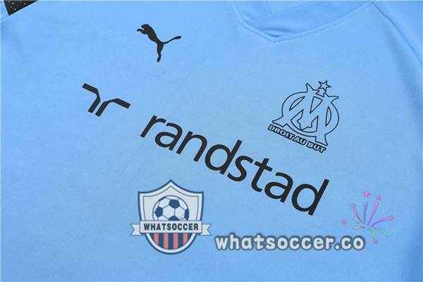 Olympique de Marseille Training T-Shirts+ Shorts Blue 2022-2023