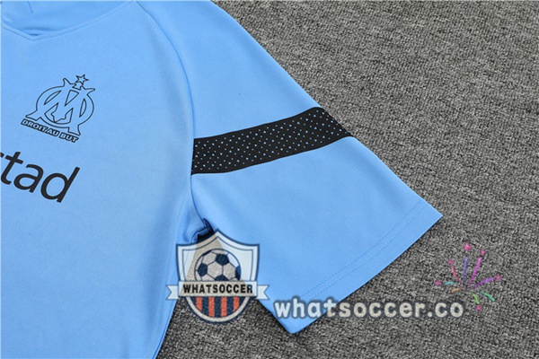 Olympique de Marseille Training T-Shirts+ Shorts Blue 2022-2023