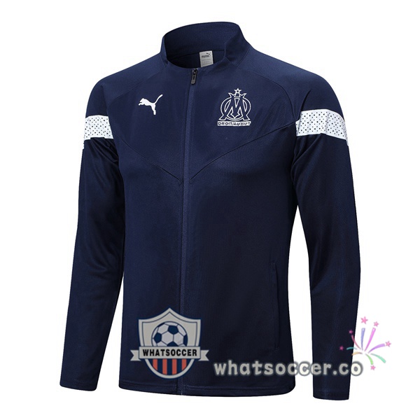 Olympique de Marseille Soccer Jacket Blue Royal 2022-2023