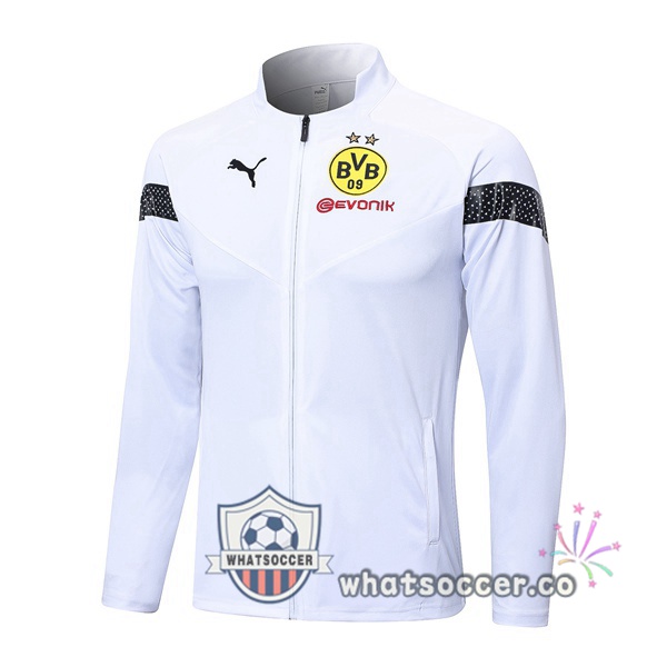 Dortmund BVB Soccer Jacket White 2022-2023