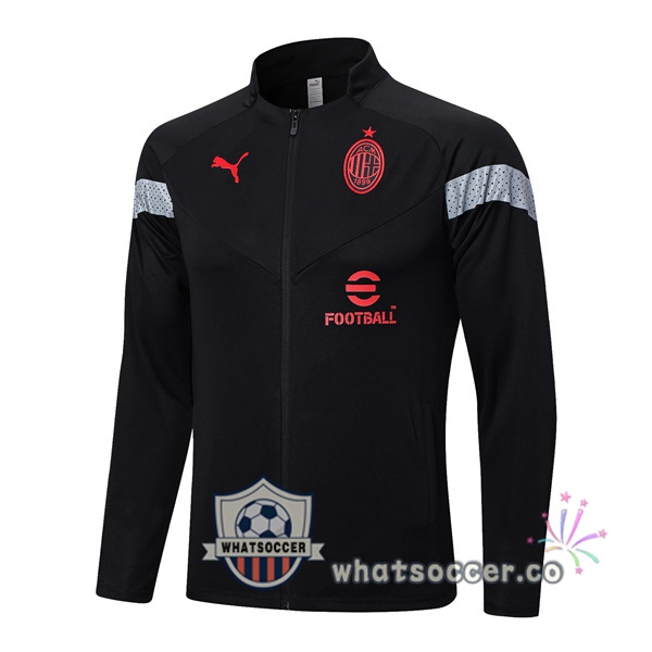 AC Milan Soccer Jacket Black 2022-2023