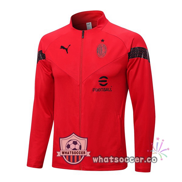 AC Milan Soccer Jacket Red 2022-2023