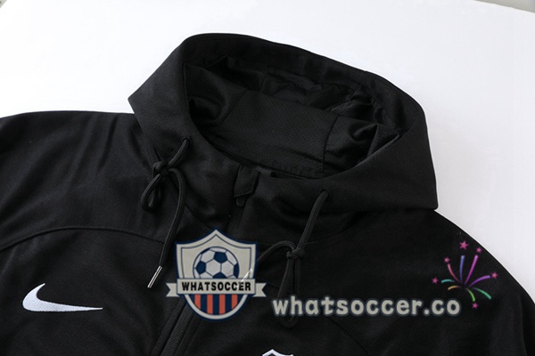 FC Barcelona Black Hooded Jacket 2022-2023