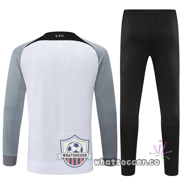 FC Liverpool White Gray Training Jacket 2022-2023