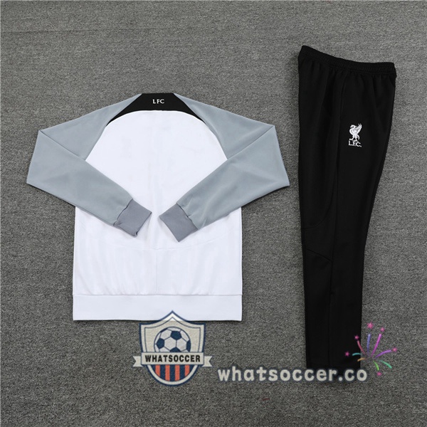 FC Liverpool White Gray Training Jacket 2022-2023