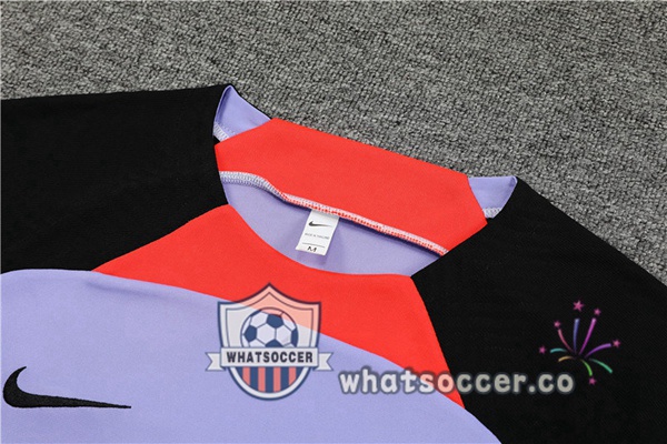FC Liverpool Training T-Shirts+ Shorts Purple 2022-2023