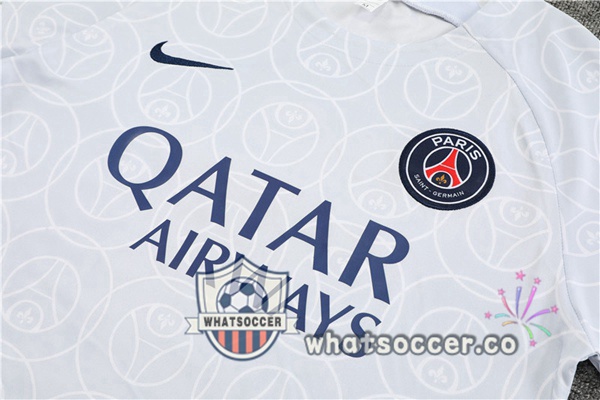 Paris PSG Training T-Shirts+ Shorts Gray 2022-2023