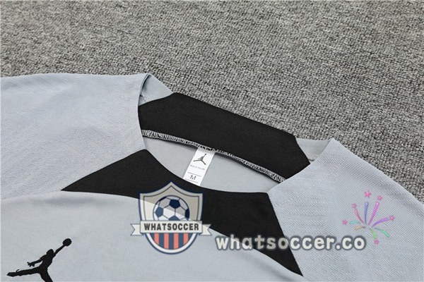 Paris PSG Training T-Shirts+ Shorts Gray 2022-2023