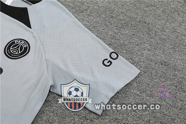 Paris PSG Training T-Shirts+ Shorts Gray 2022-2023