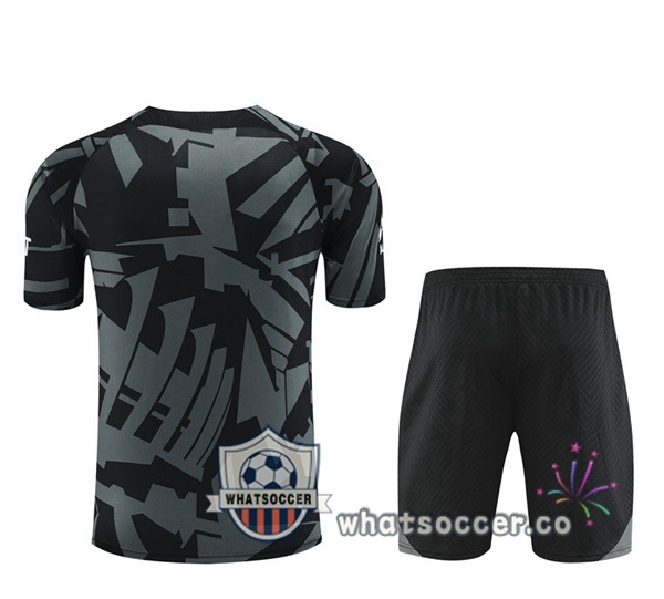 Paris PSG Training T-Shirts+ Shorts Black 2022-2023