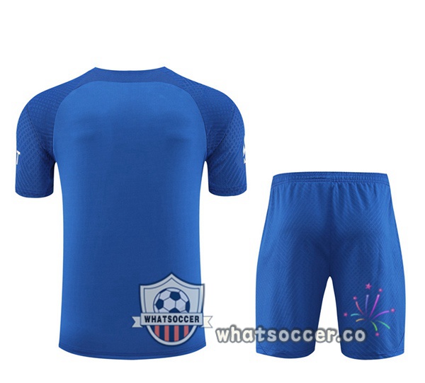 Paris PSG Training T-Shirts+ Shorts Blue 2022-2023