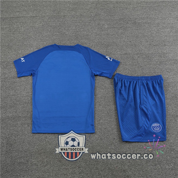 Paris PSG Training T-Shirts+ Shorts Blue 2022-2023