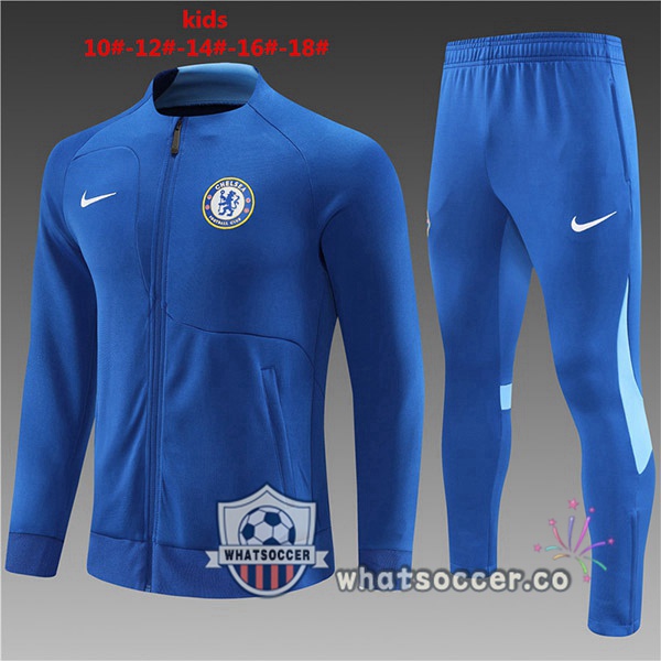FC Chelsea Kids Blue Training Jacket 2022-2023