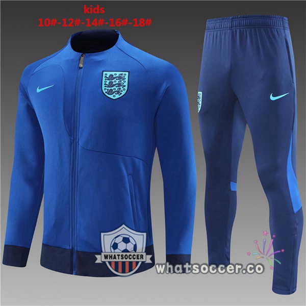 England Kids Blue Training Jacket 2022-2023