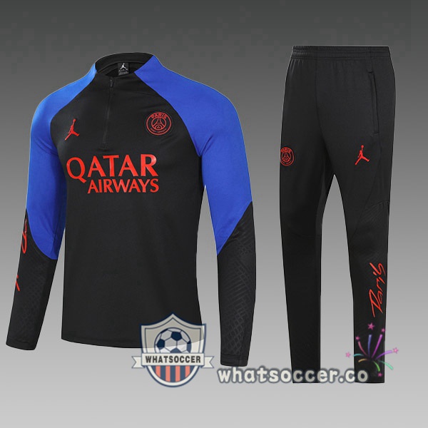 Paris PSG Kids Black Tracksuit 2022-2023