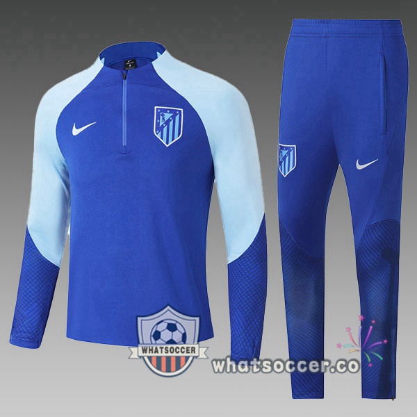 Atletico Madrid Kids Blue Tracksuit 2022-2023
