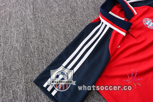 Training Polo Bayern Munich + Pants Red 2021-2022
