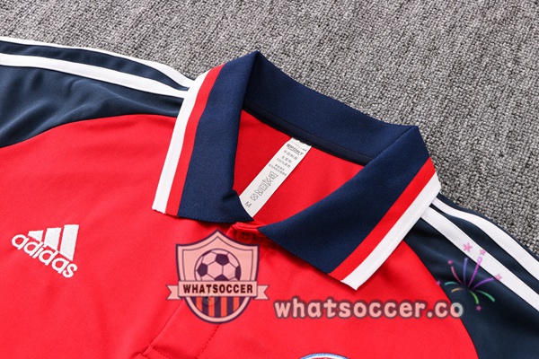 Training Polo Bayern Munich + Pants Red 2021-2022