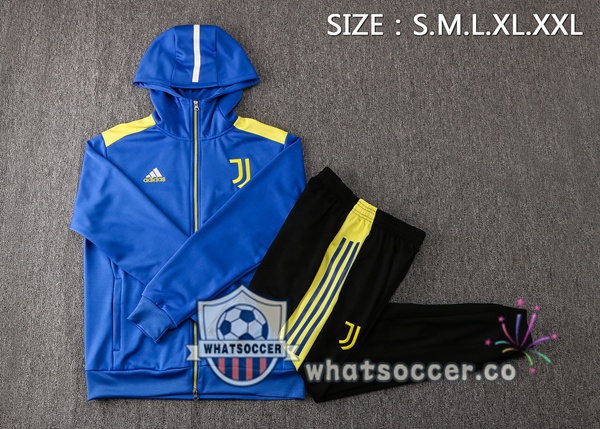 Juventus Blue Hooded Jacket 2021-2022