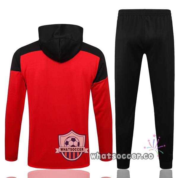 Arsenal Red Black Hooded Jacket 2021-2022