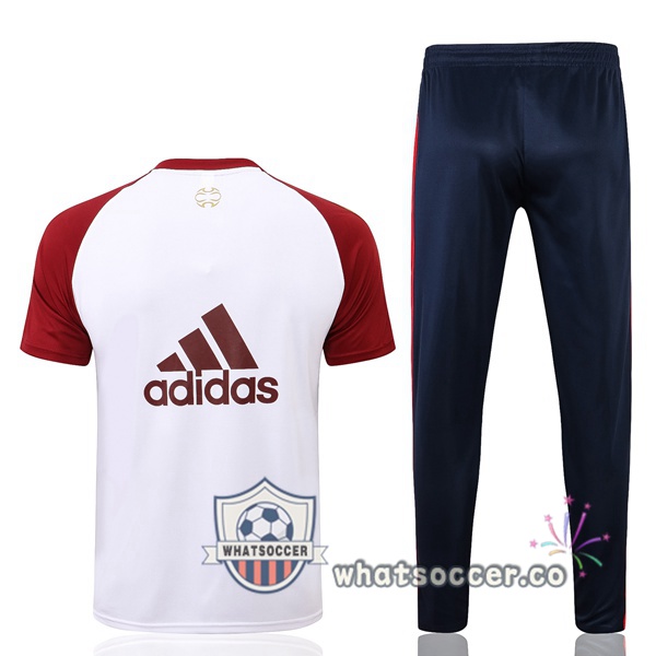 Arsenal Training T-Shirts + Pants Red White 2021-2022