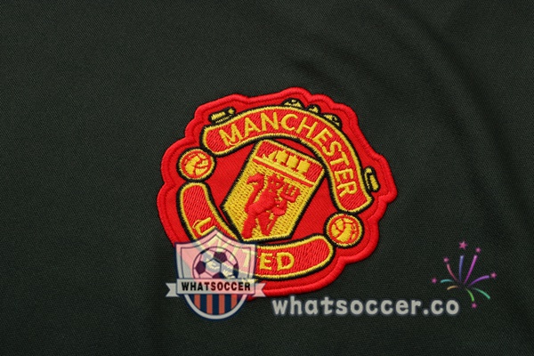 Manchester United Training T-Shirts + Pants Green Fonce 2021-2022
