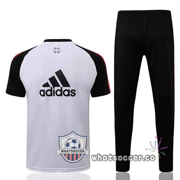 Manchester United Training T-Shirts + Pants White Black 2021-2022
