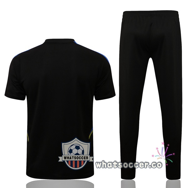 Manchester United Training T-Shirts + Pants Black 2021-2022