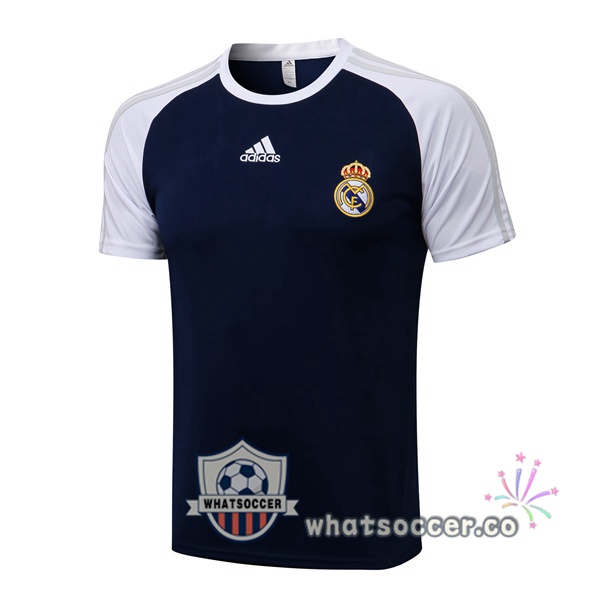 Real Madrid Training T-Shirts Blue Royal White 2021-2022