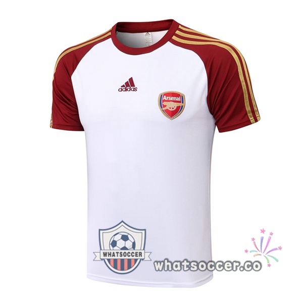 Arsenal Training T-Shirts Red White 2021-2022