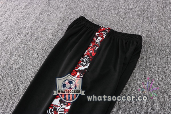 Training Polo AC Milan + Pants Black Red 2021-2022