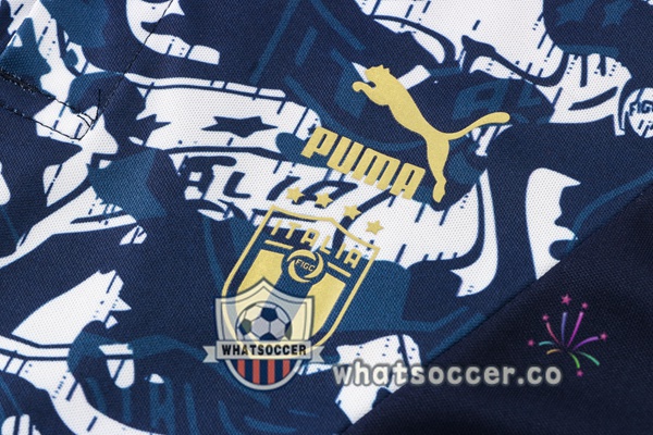 Training Polo Italy + Pants Blue Black 2021-2022