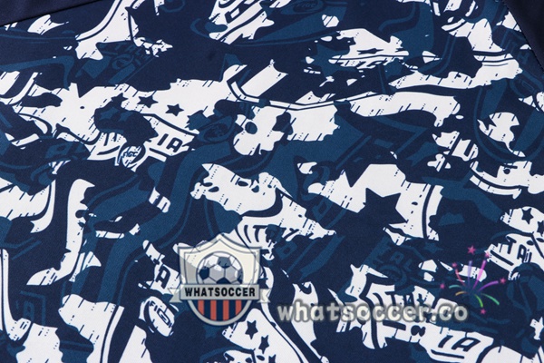 Training Polo Italy + Pants Blue Black 2021-2022